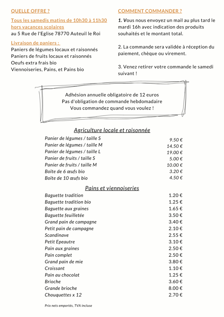 Les Ptits Paniers d'Auteuil 2023 2024