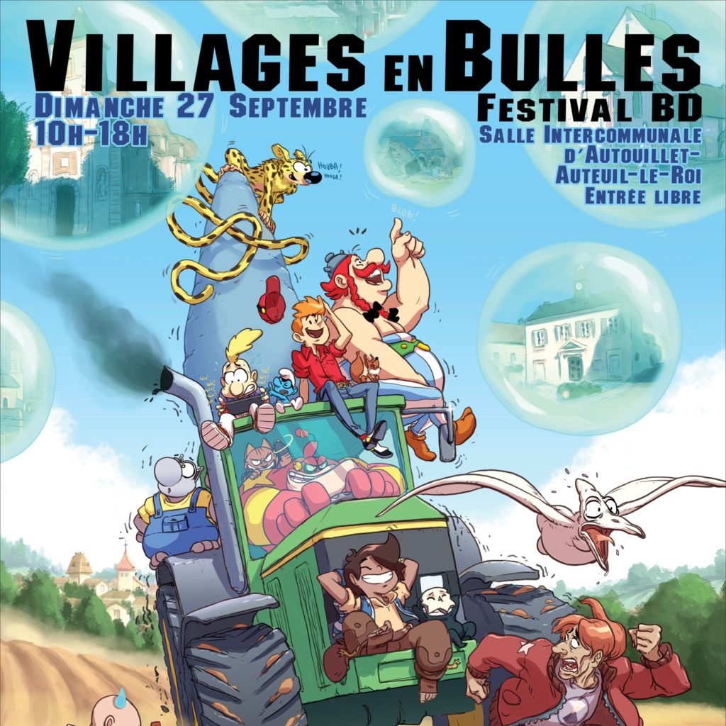 affiche villages en bulle