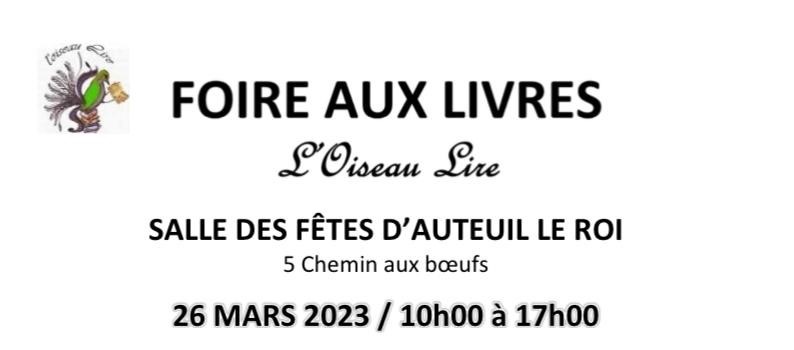 Foire aux livres 26 03 2023