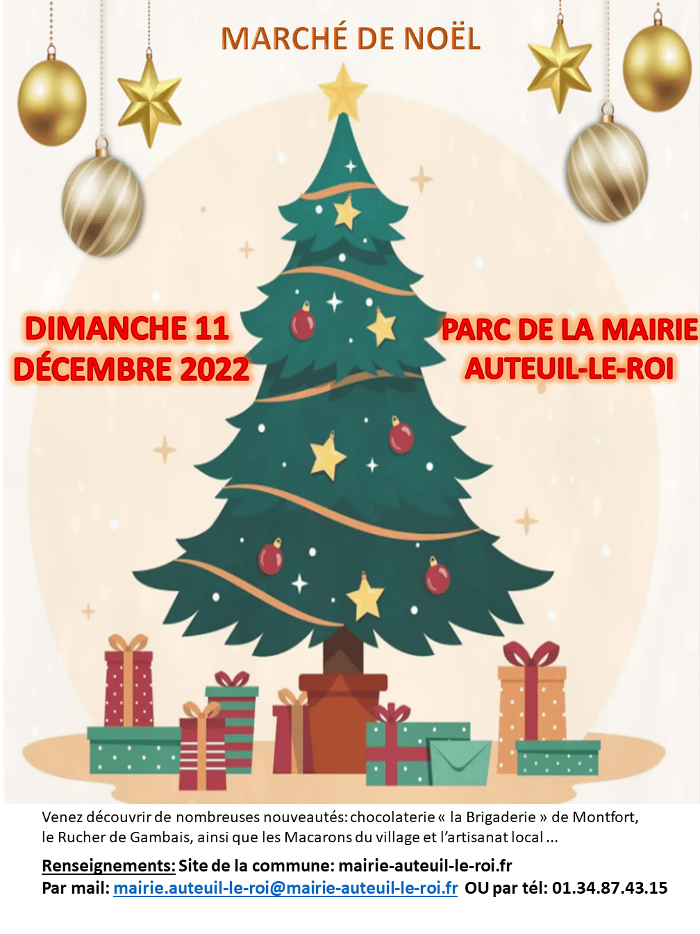 AFFICHE MARCHE DE NOEL 2022