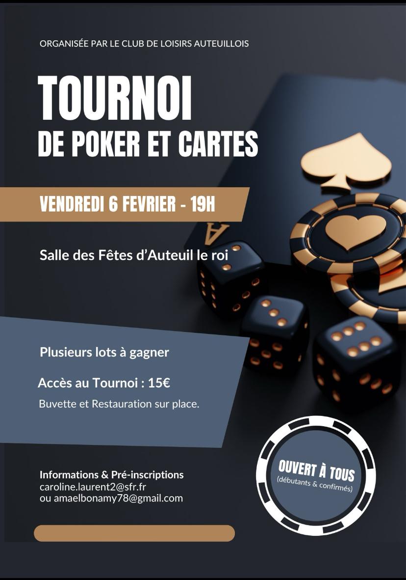 CLA Tournoi de Poker et Cartes du 06 02 2026